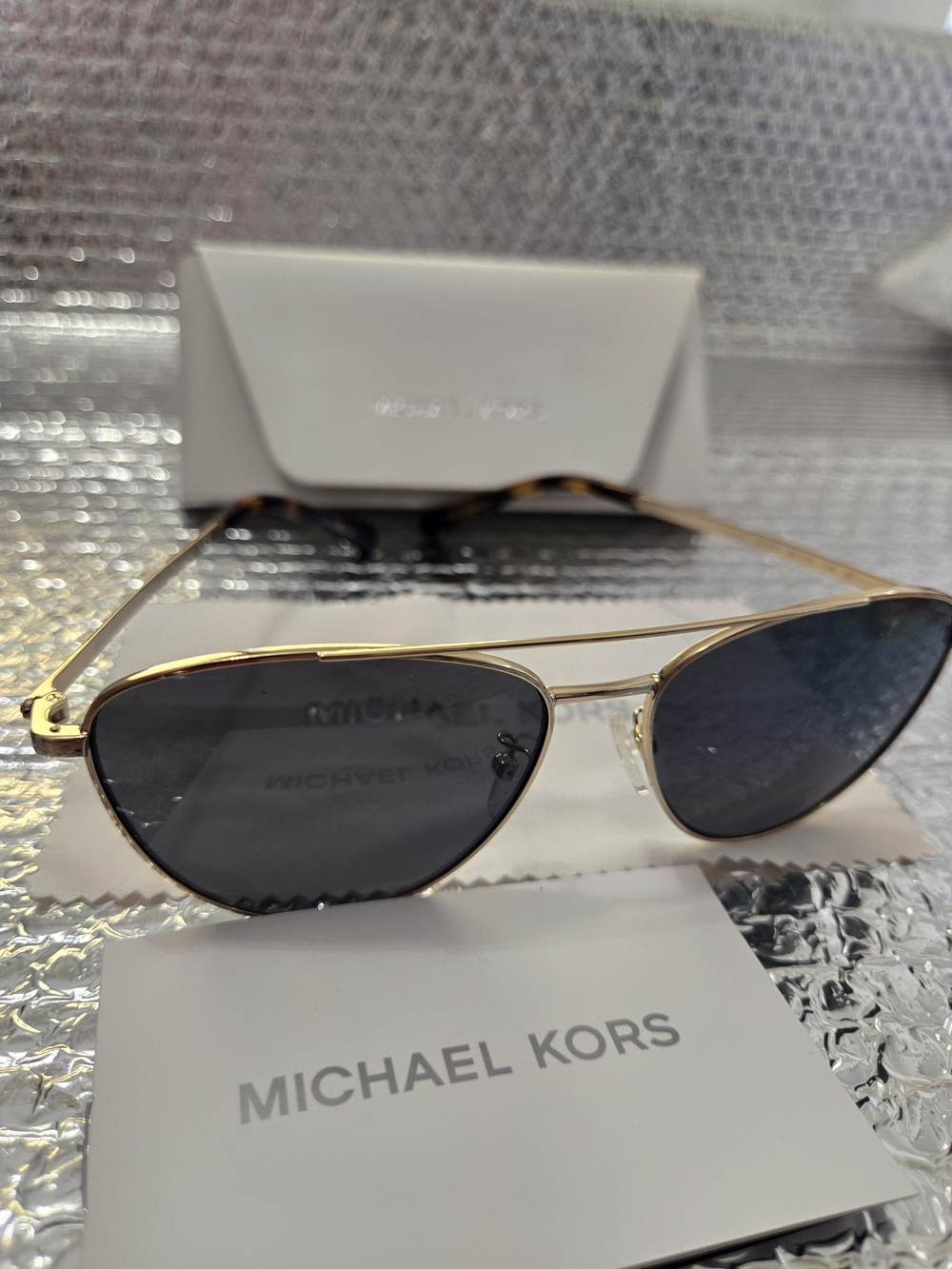 Michael Kors Gold Frame Aviator Sunglasses